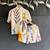 White printed cotton co ord set