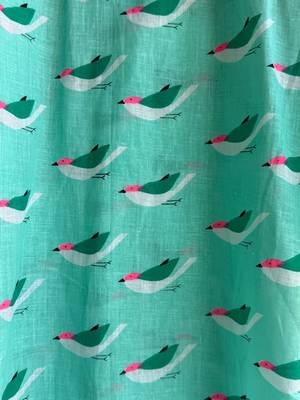 Green printed cotton silk kurta set 5