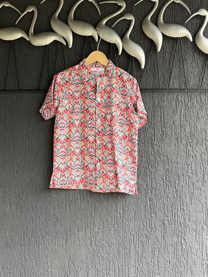 Multicolor printed cotton shirt 1