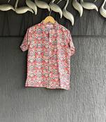 Multicolor printed cotton shirt