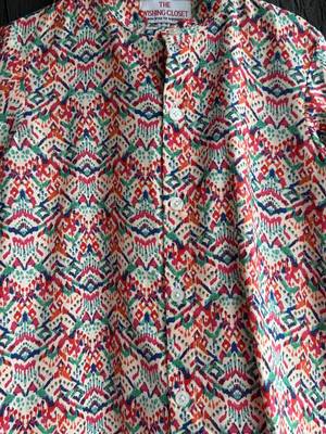 Multicolor printed cotton shirt 2