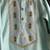 Blue embroidered cotton silk kurta set