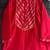 Red plain cotton kurta set