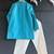 Blue embroidered cotton silk kurta set