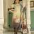 Green color beautiful gucci silk fabric readymade stylish ethnic suits for girls