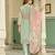 Sea green color beautiful natural crepe fabric readymade stylish ethnic suits for girls