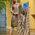 Green color beautiful jari tissue fabric readymade stylish ethnic suits for girls