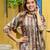 Green color beautiful jari tissue fabric readymade stylish ethnic suits for girls