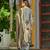 Grey color beautiful jari tissue fabric readymade stylish ethnic suits for girls