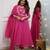 Pink color muslin fabric beautiful festive wear readyamde kurta set with dupatta