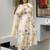 Cream color viscose chanderi fabric beautiful festive wear readyamde kurta set with dupatta