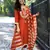 Orange color chanderi fabric beautiful festive wear readyamde kurta set with dupatta