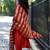 Orange color chanderi fabric beautiful festive wear readyamde kurta set with dupatta