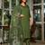 Mahendi color viscose chanderi fabric sophisticated partywear suit