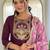 Wine color viscose rayon fabric sophisticated partywear suit