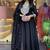 Black color beautiful chanderi fabric dress for graceful festive looks