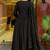 Black color beautiful chanderi fabric dress for graceful festive looks