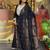 Black color beautiful chanderi fabric dress for graceful festive looks