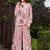 Pink color rayon fabric designer digital printed readymade co ord set