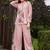 Pink color rayon fabric designer digital printed readymade co ord set