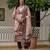 Pink color jacquard silk fabric graceful festive special kurta set