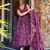 Purple color beautiful partywear ceremonial attire