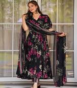 Black color beautiful ethnic partywear girlie ceremonial attire