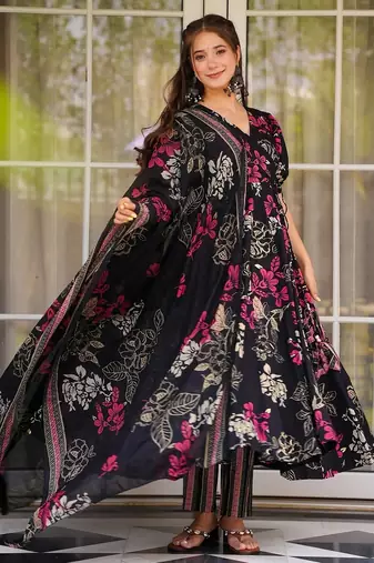 Black color beautiful partywear ceremonial attire