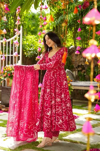 Pink color beautiful partywear ceremonial attire