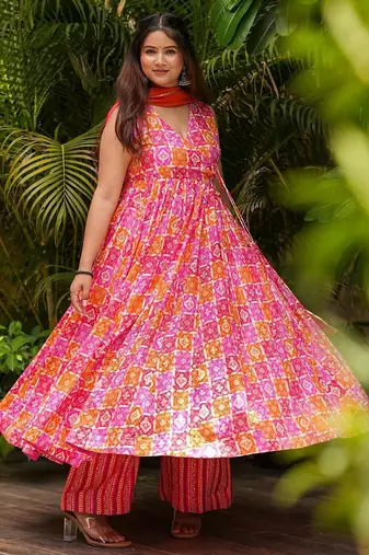 Multy color beautiful ethnic partywear girlie ceremonial attire