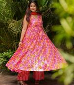 Multy color beautiful ethnic partywear girlie ceremonial attire