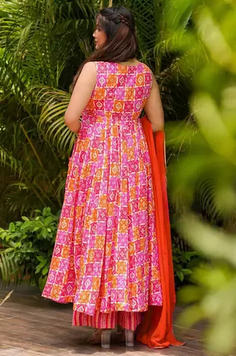 Multy color beautiful partywear ceremonial attire
