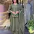 Green color smart and festive readymade chanderi silk fabic kurta set