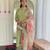 Pista color smart and festive readymade rayon fabic kurta set