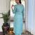 Sky blue color smart and festive readymade viscose fabic kurta set