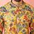 Vastramay men's mustard cotton linen long kurta - festive ethnic wear with hand embroidery for diwali navratri wedding