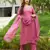 Gajri color smart and festive readymade rayon fabic kurta set