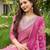 Gajri color smart and festive readymade rayon fabic kurta set