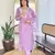 Lavender color smart and festive readymade rayon fabic kurta set