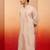 Vastramay men's peach embroidered silk kurta - festive traditional wear