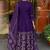 Purple color smart and festive readymade muslin cotton fabic kurta set