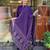 Purple color smart and festive readymade muslin cotton fabic kurta set