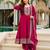 Pink color smart and festive readymade c p vichitra fabic kurta set