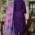 Violet color smart and festive readymade viscose rayon fabic kurta set
