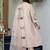 Peach color bsy chanderi fabric ethnic kurta set with embroidery work