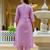 Lavender color ceremonial wear viscose gadhwal fabric readymade kurta set