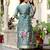 Grey color ceremonial wear chanderi cotton fabric readymade kurta set
