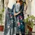 Blue color ceremonial wear chanderi cotton fabric readymade kurta set