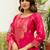 Pink color ceremonial wear chanderi cotton fabric readymade kurta set