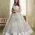 Heavy And Ethnic Light Grey Color Bridesmaid Lehenga Choli For Ceremonial Presence